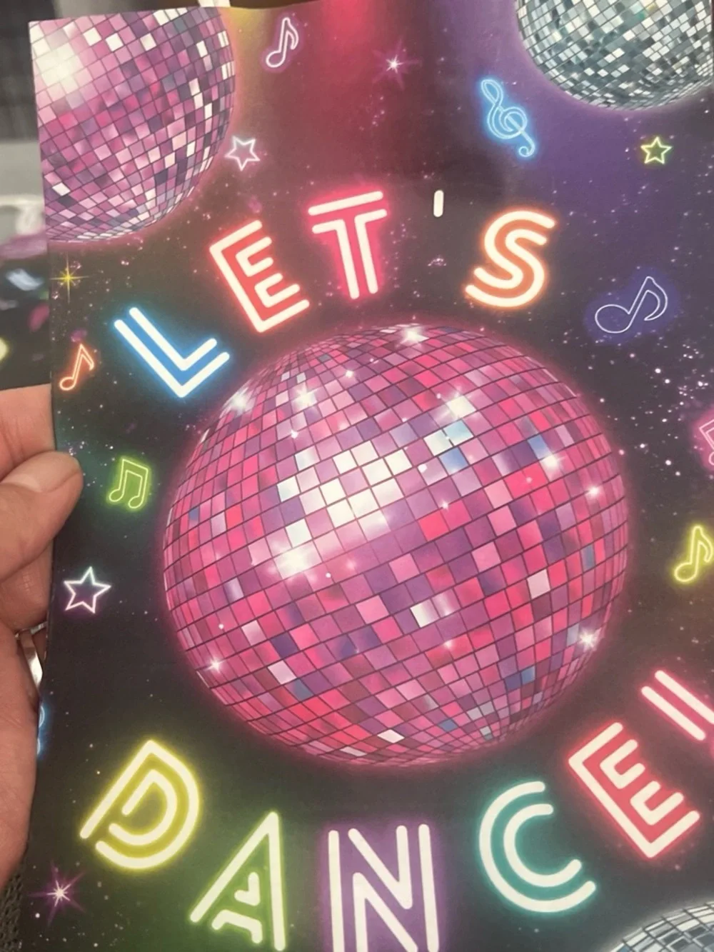 Neon Disco Ball Treat Bags with Handles –  Birthday Favor 10 Bags